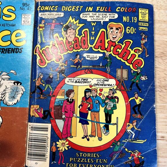 Vintage Comic Books Dennis The Menace 1979 & Jughead With Archie No. 19 1977 - Picture 3 of 6